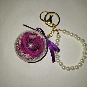 Real Dried Flower In Keychain Price For One